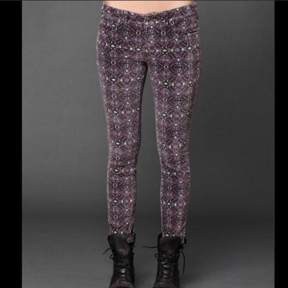 Free People Velvet Kaleidoscope Pants